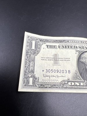 1957 * Star $1 One Dollar Silver Certificate Very Fine VF #203
