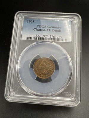 1905 1c Indian Penny Cent Coin PCGS AU Details