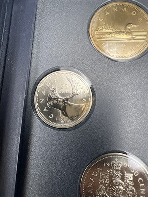 1996 Canada Specimen 6 Coin Gem Uncirculated Set w/ used Box COA
