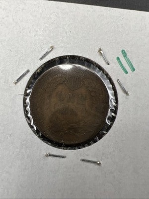 Indian 1c Collector's Lot 1899 VF Details & 1886 VG Type 1 Cent Coins SK#a