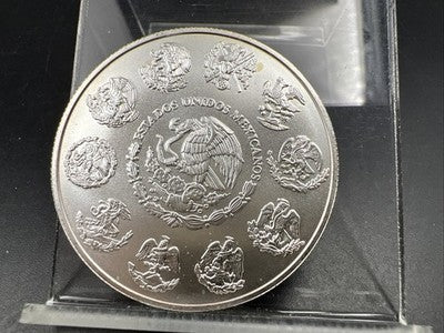 2001 Mo 1 oz Onza Mexico Libertad Gem BU UNC Ley .999 Plata Pura Semi SKU#A1