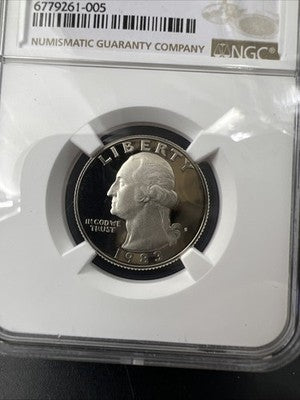 1983 S 25c Washington Proof Copper Nickel Clad Quarter Coin NGC PF69 UCAM #005
