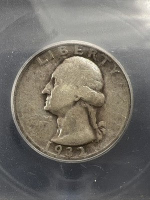 1932 D 25c Washington Silver Quarter Coin ICG VG8 Very Good Certified