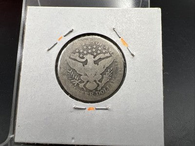 1898 O 25c Barber Silver Quarter Coin Very Circulated SKU#A