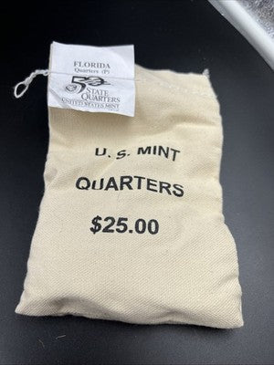 U.S. Mint Bag of 100 2004 P 25c Florida State Statehood Quarters BU UNC