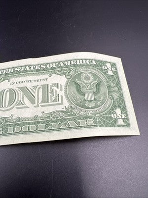 1957 $1 One Dollar Blue Seal Silver Certificate VF Repeat Serial #99917704