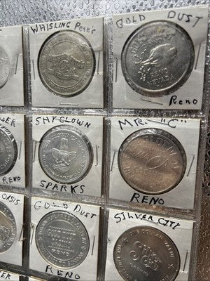 Lot of 20 $1 Aluminum Souvenir Casino Gaming Tokens AU / UNC