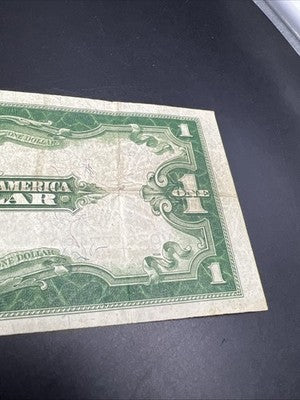 1923 One Dollar Silver Certificate Horse Blanket Fine Circ FR. 238 Woods White Y