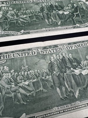 5 Consecutive 1976 $2 FRN Federal Reserve Bicentennial Notes CH AU #54