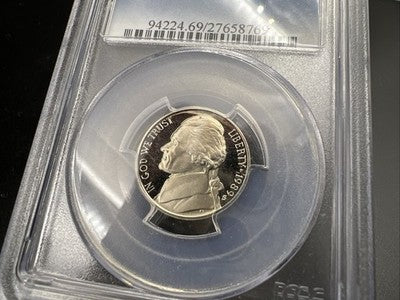 1989 S 5c Proof Jefferson Nickel Coin PR69 DCAM PCGS #769