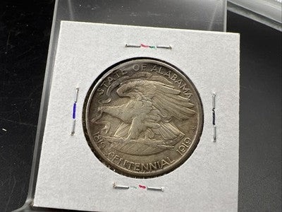1921 50c Alabama Classic Commemorative Silver Half Dollar Coin XF EF Extra Fine