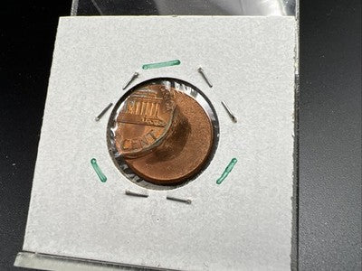 1989 1c Lincoln Memorial Cent Penny 65% Off Center BU UNC sk#3B