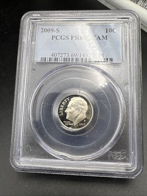 2009 S 10c Roosevelt Clad Copper Nickel Dime Coin PCGS PR69 DCAM #898