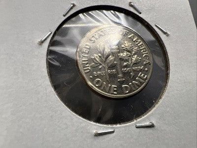1999 P 10c Roosevelt Dime Coin Incuse Error AU
