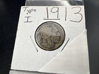 1913 Type 1 5c Buffalo Nickel Coin Very Circulated SKU#A