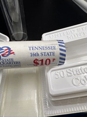 US Mint Certified 2002 P Tennessee State Statehood Quarter Roll BU UNC