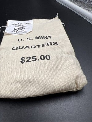 U.S. Mint Bag of 100 1999-2000 Mixed State Statehood Quarters BU UNC sk#a