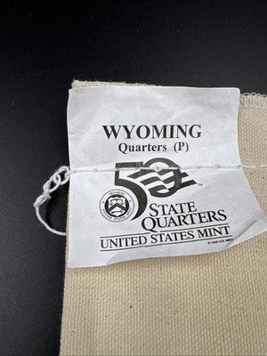 U.S. Mint Bag of 100 2007 P 25c Wyoming State Statehood Quarter Coins BU UNC