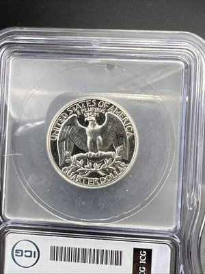 1963 P Washington Silver Quarter Coin ICG PR69 Cameo #02