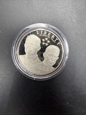 2013 5 Star Generals Copper Nickel Commemorative Proof Half Dollar Coin in Cap