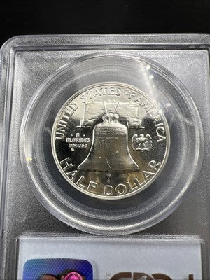 1955 50c Franklin 90% Silver Half Dollar Coin PCGS PR67 #820