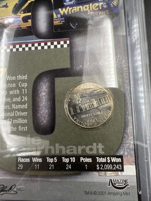 2001 Dale Earnhardt Card - 1987 7 Time Winston Cup Champion + Arizona 25c