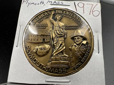1620 - 1976  Plymouth Massachusetts United States of America Medal Coin