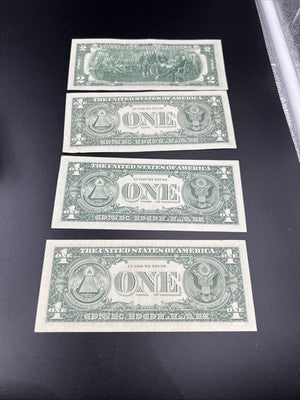 FRN Collector's Lot 3x 1963 B Barr $1 VF & 1976 $2 Bicentennial Two Dollar Bill