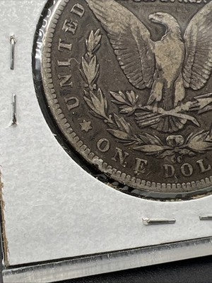 1891 CC $1 Morgan Silver Eagle Dollar Coin Carson City VG / Fine Details Rim Nic