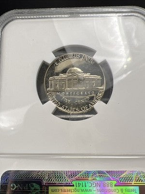 1975 S 5c Jefferson Proof Nickel Coin PF66 Proof Certified NGC #043