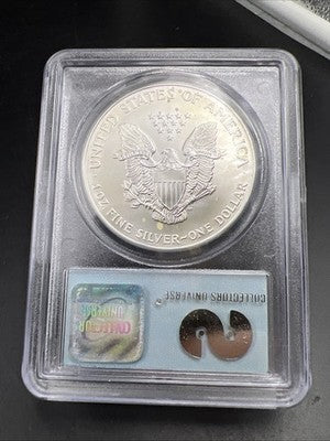 World Trade Center Recovery 2001 1 OZ ASE Ground Zero Silver Eagle PCGS Gem SK#C