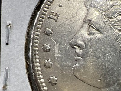 1897 P $1 Morgan Silver Dollar VAM 6A Pitted Reverse & Obverse Struck Thru Error