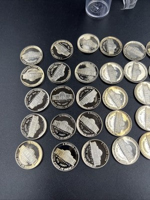 1994 S 5c Proof Jefferson Nickel 40 Coin Roll Choice Proof