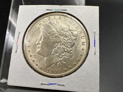 1900 O / CC $1 Morgan Silver Dollar Coin AU About UNC SK#1a