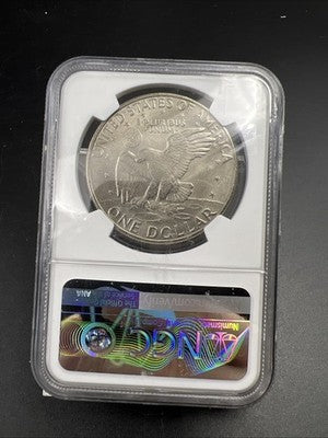 1972 D Eisenhower Dollar Coin NGC Genuine President Ike Holder #49