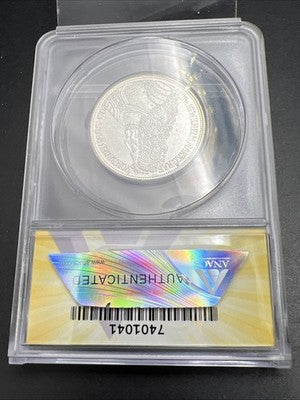 1955 G 5M West Germany Baden 5 Five Marks Silver Coin ANACS MS62 #041