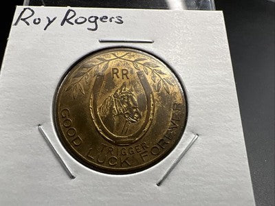 Roy Rogers Riders Lucky Piece Horse Trigger Good Luck Forever Token XF / AU