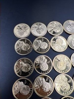 2002 S 25 Coin Proof Sacagawea Dollar Coin Roll