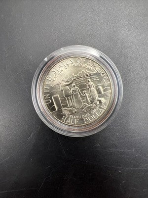 1986 D 50c Statue of Liberty Commemorative Copper Nickel Half Dollar Coin in Cap