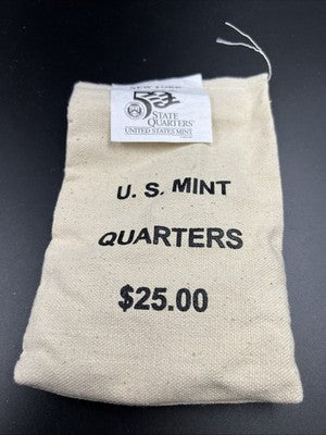 U.S. Mint Bag of 100 2001 P 25c New York State Statehood Quarters BU UNC