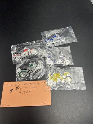 5 Piece Variety Set Harley Davidson Somalia Dollar Coins UNC 2007