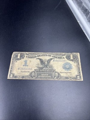 1899 $1 Black Eagle Silver Certificate G Details Very Circ Speelman White #226