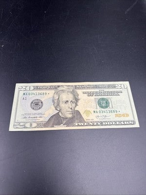 2013 Star * $20 FRN Federal Reserve Note VF Details #689
