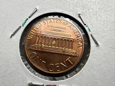 1985 P 1c Lincoln Memorial 1c Penny Coin Major Die Cud Error CH/Gem BU UNC sku#1