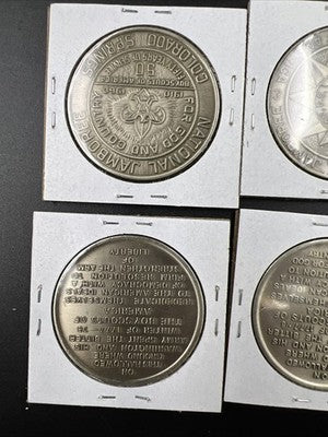 10 Medal Lot US Boy Scout National Jamboree 1960 1937 1981 1953 1964 1950 1957 +