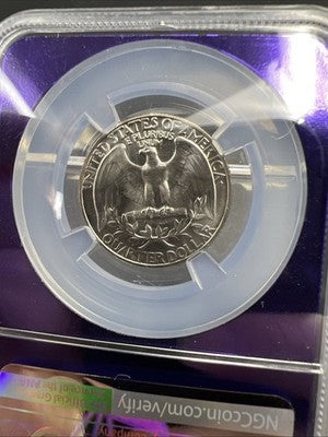 1965 25c SMS Washington Copper Nickel Quarter MS68 NGC