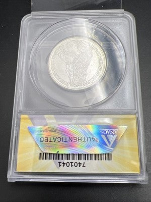 1955 G 5M West Germany Baden 5 Five Marks Silver Coin ANACS MS62 #041