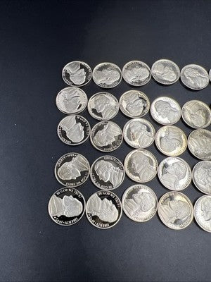1992 S 5c Proof Jefferson Nickel 40 Coin Roll Choice Proof