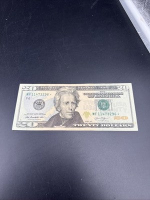2013 Star * $20 FRN Federal Reserve Note CH AU About UNC #296