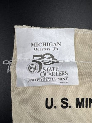 U.S. Mint Bag of 100 2004 P 25c Michigan State Statehood Quarters BU UNC